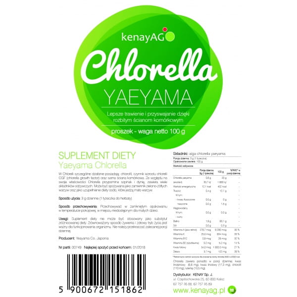 Chlorelle yaeyama 100 g KENAY