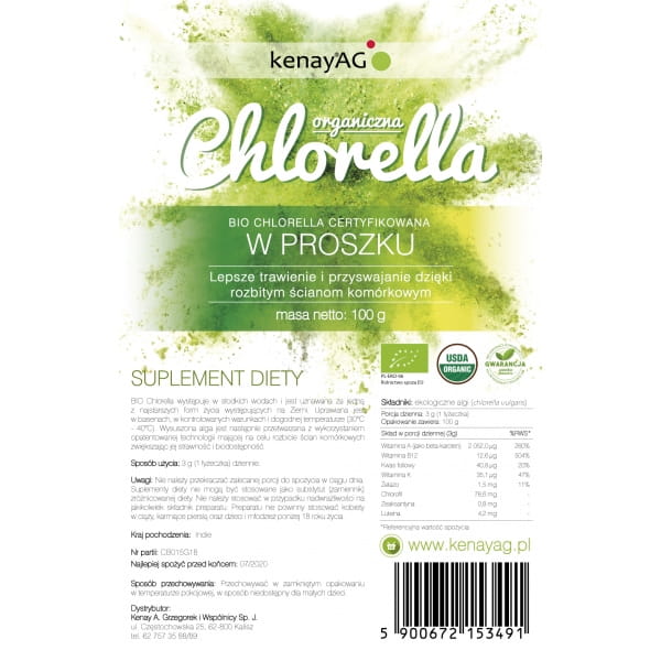 Eco Chlorelle 100 g KENAY