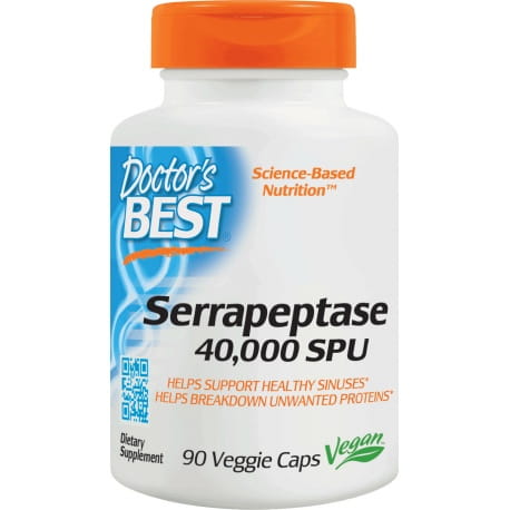 Serrapeptase 40 000 spu 90 gélules DOCTOR'S BEST