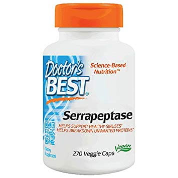 Serrapeptase 40 000 spu 270 gélules DOCTOR'S BEST