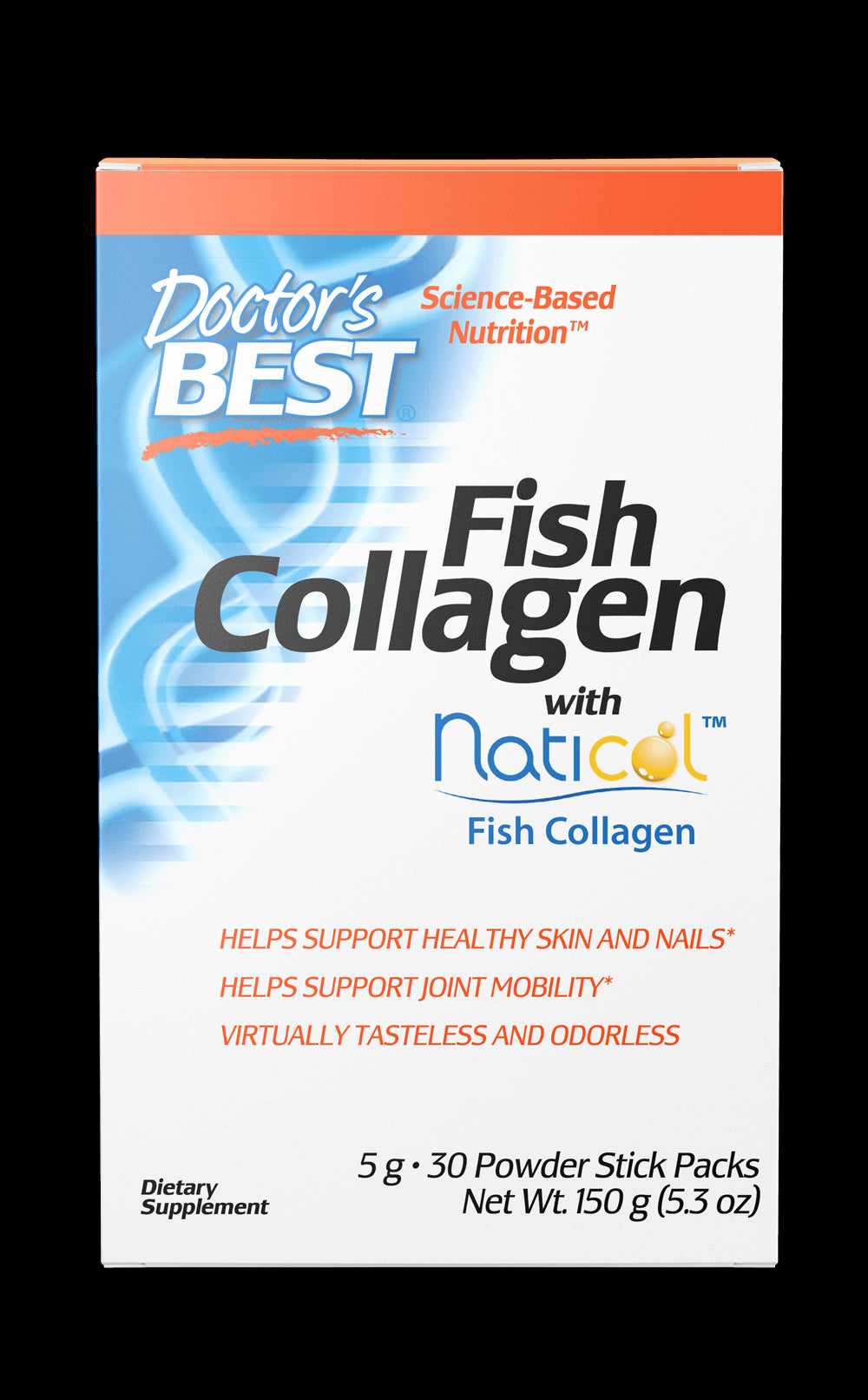 Collagène et collagène de poisson avec des sachets de collagène de poisson natcol 5 g 30 pièces DOCTOR'S BEST