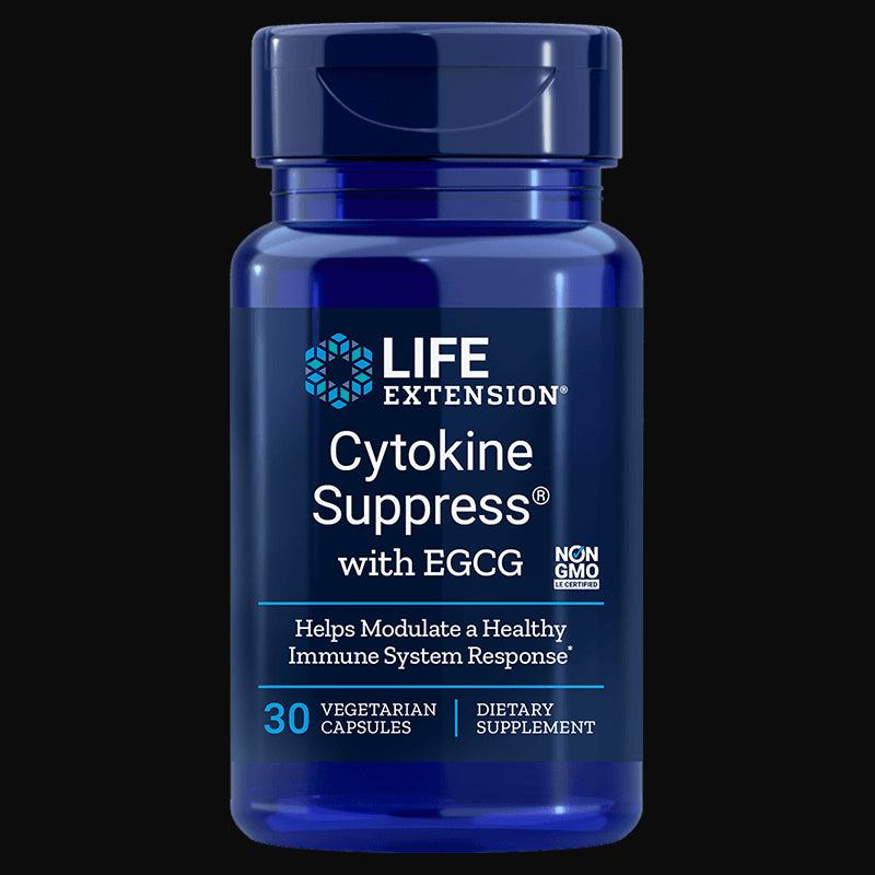 Suppression des cytokines avec egcg 30 gélules EXTENSION DE VIE