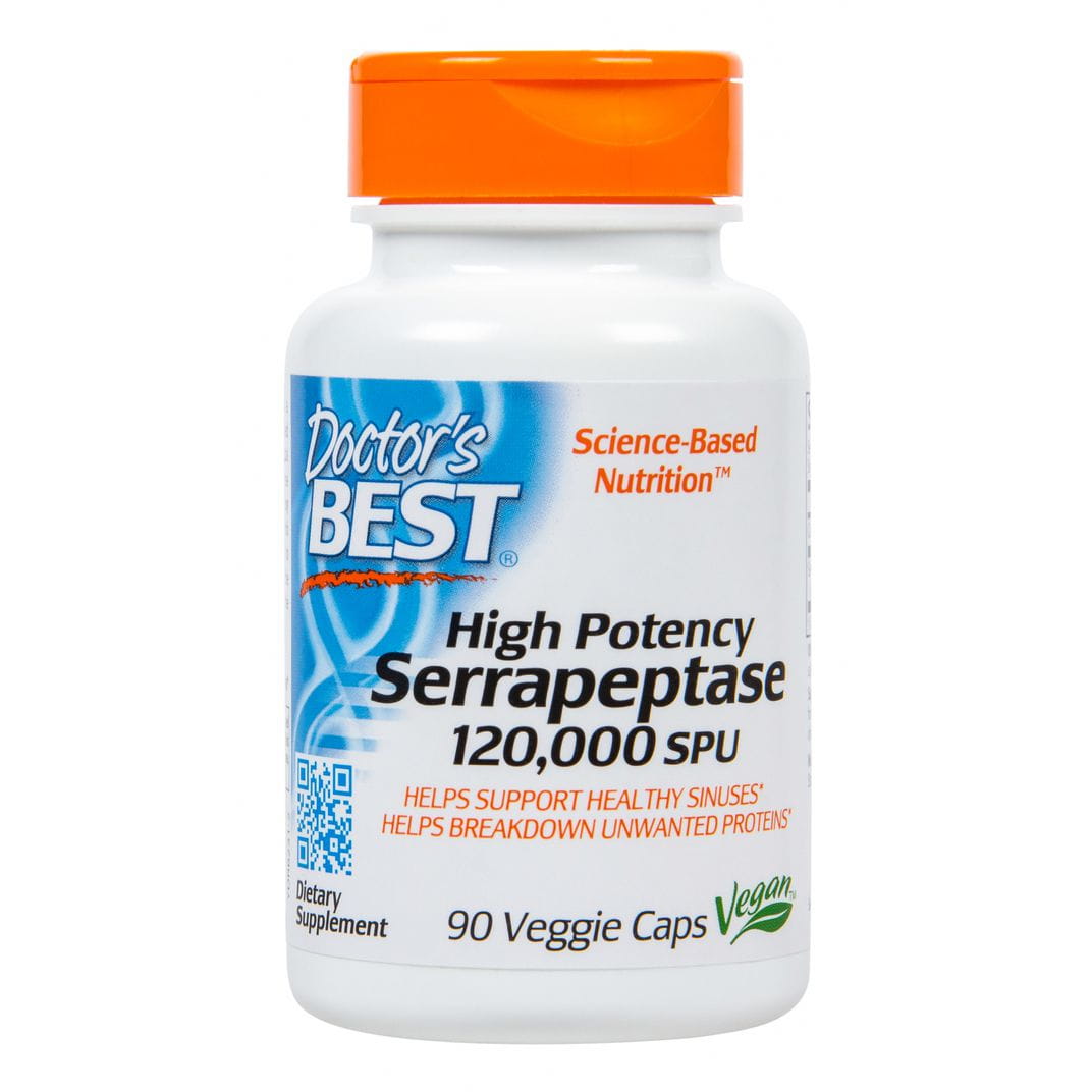 Serrapeptase 120 000 spu 90 gélules DOCTOR'S BEST