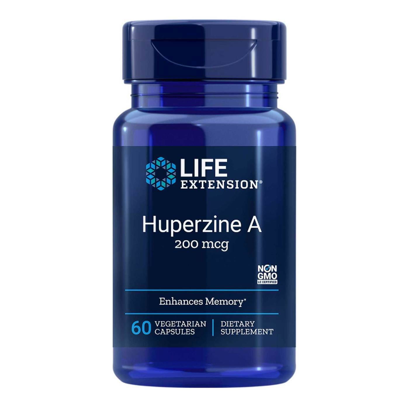 Huperzine et hupercine a 200 mcg 60 gélules PROLONGATION DE VIE