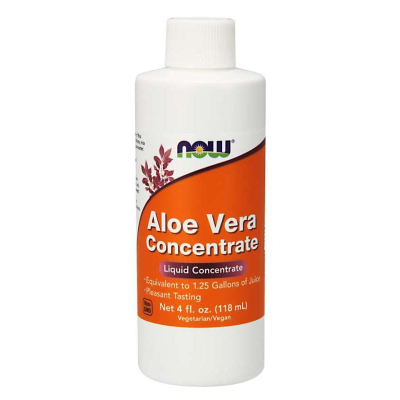 Concentré d'aloe vera concentré de feuilles d'aloe vera 40 : 1 118 ml NOW FOODS