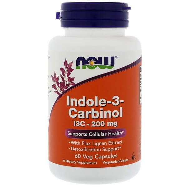 Indole3carbinol i3c 200 MG 60 gélules NOW FOODS