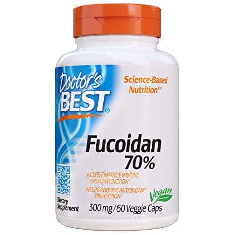 Fucoidan 70% extrait de fucoïdane 300 MG 60 gélules DOCTOR'S BEST