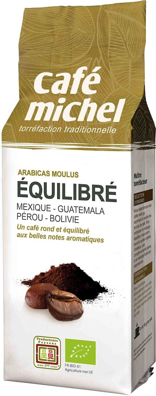 Café moulu arabica premium equilibre commerce équitable BIO 250 g - CAFE MICHEL