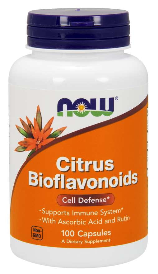 Bioflavonoïdes d'agrumes et vitamine C et rutine 100 gélules NOW FOODS