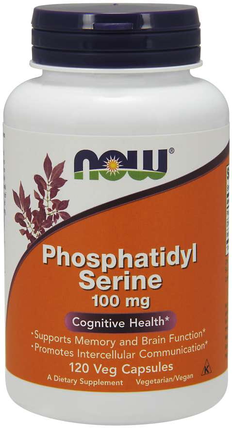 Phosphatidyl sérine phosphatidylsérine 100 MG 120 gélules NOW FOODS