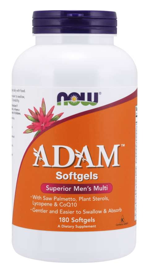 Multivitamines et minéraux pour hommes Adam 180 capsules NOW FOODS