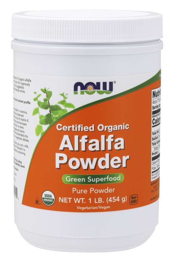 Luzerne écologique pour semis de luzerne 454 g NOW FOODS