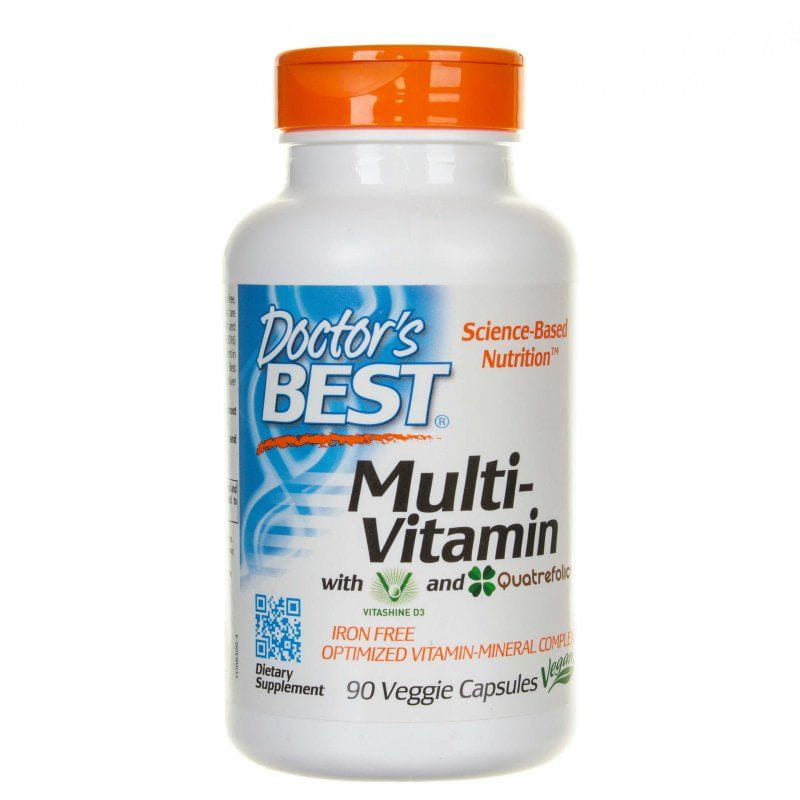 Ensemble multivitaminé de vitamines et minéraux sans fer 90 gélules DOCTOR'S BEST