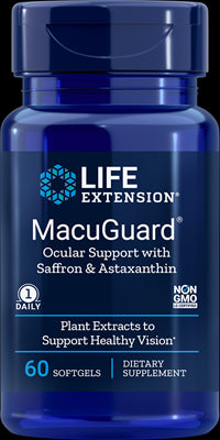 Macuguard support oculaire au safran & astaxanthine 60 capsules LIFE EXTENSION