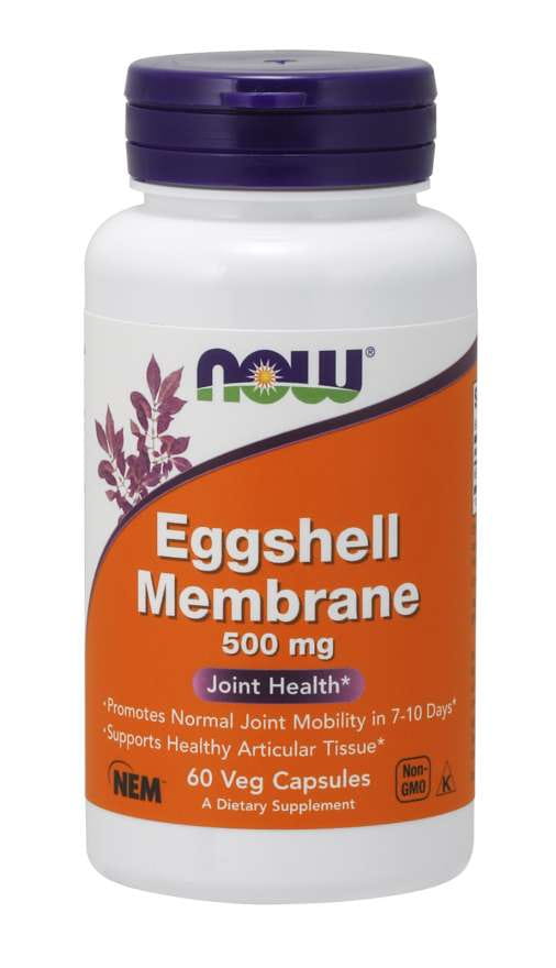 Membrane de coquille d'oeuf 500 MG 60 gélules NOW FOODS
