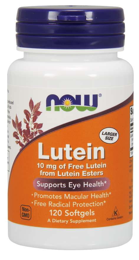 Lutéine 10 MG 120 gélules NOW FOODS
