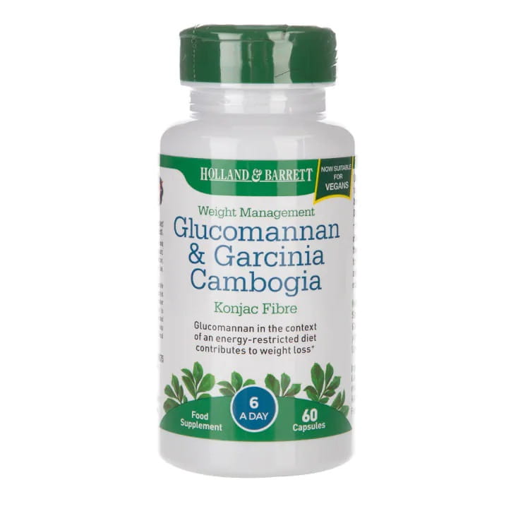 Glucomannane & garcinia cambogia 60 gélules HOLLAND & BARRETT