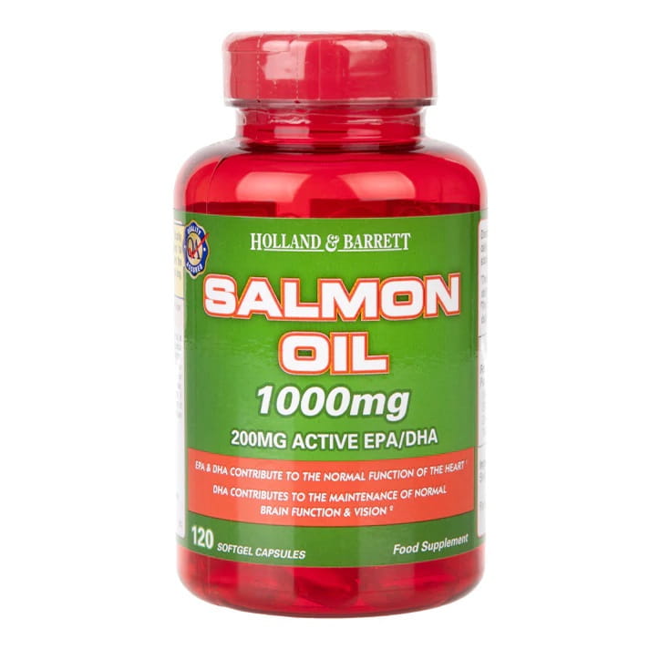 Huile de saumon 1000 MG 120 gélules HOLLAND & BARRETT