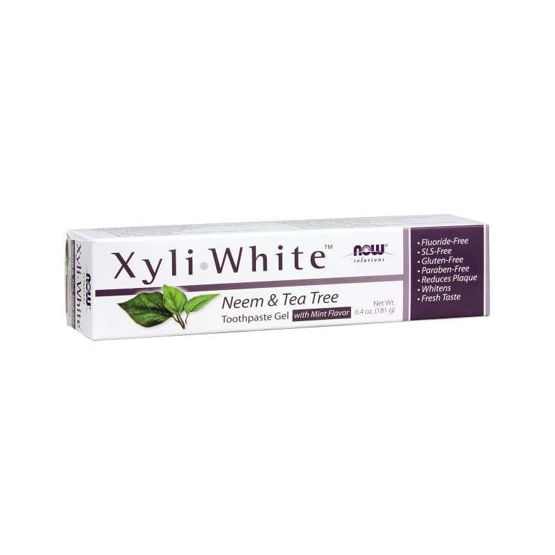 Gel dentifrice Xyliwhite neem & tea tree avec dentifrice saveur menthe 181 g NOW FOODS