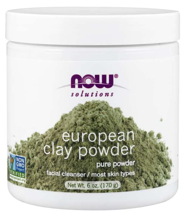 Poudre d'argile européenne montmorillonite 170 g NOW FOODS