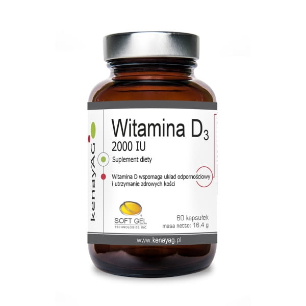 Vitamine D3 2000 UI 60 gélules KENAY