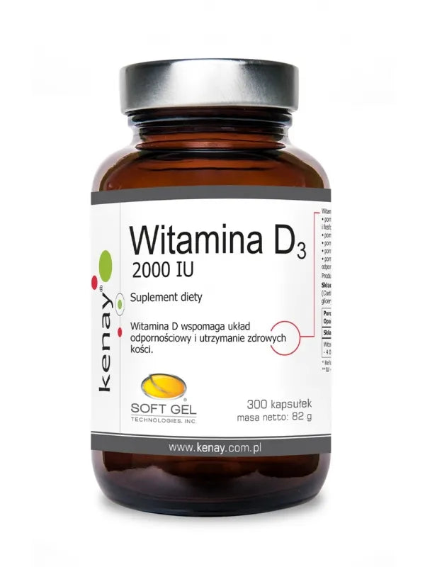 Vitamine D3 2000 ui 300 gélules KENAY