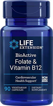 Folates bioactifs et vitamine B12 90 gélules PROLONGATION DE VIE