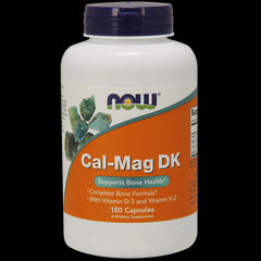 CALMag dk calcium magnésium vitamine D3 et K2 180 gélules NOW FOODS