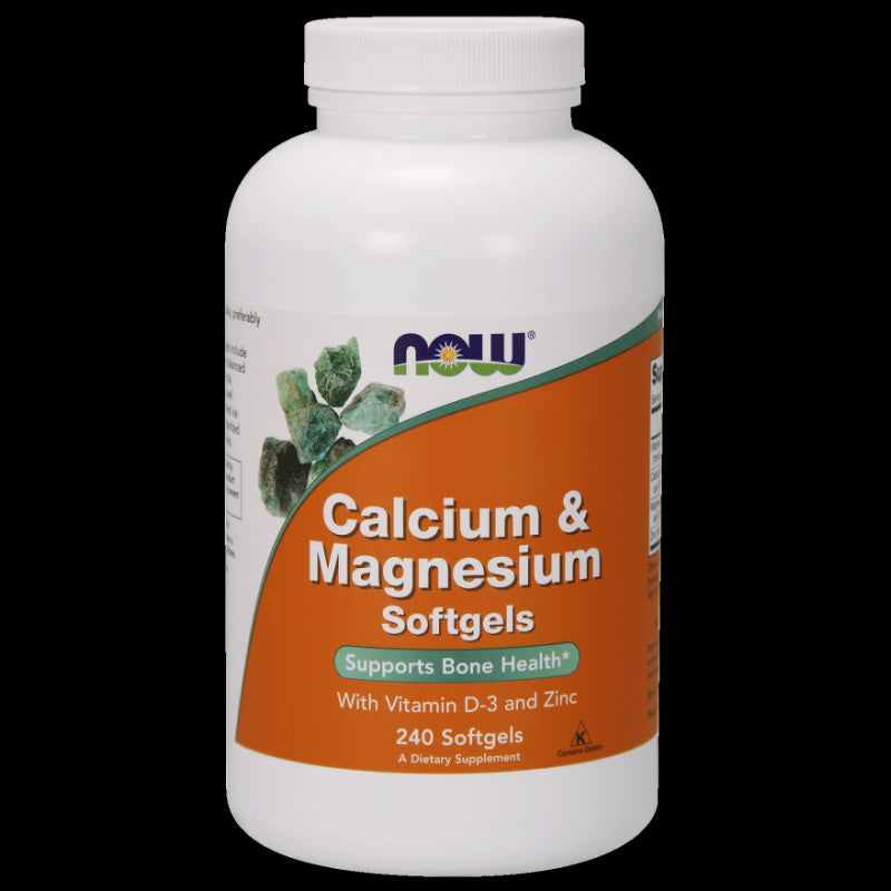 Calcium Magnésium Vitamine D3 240 gélules NOW FOODS