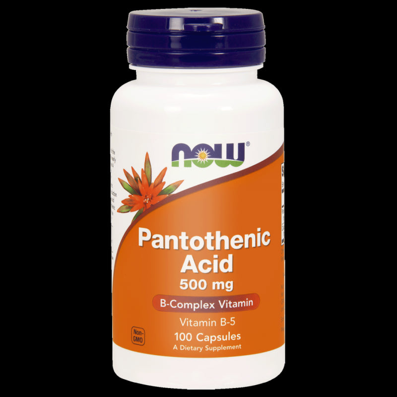 Acide pantothénique acide pantothénique vitamine b5 500 MG 100 gélules NOW FOODS