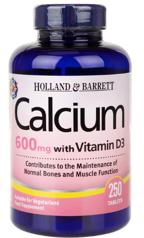 Calcium plus Vitamine D3 250 comprimés HOLLAND & BARRETT