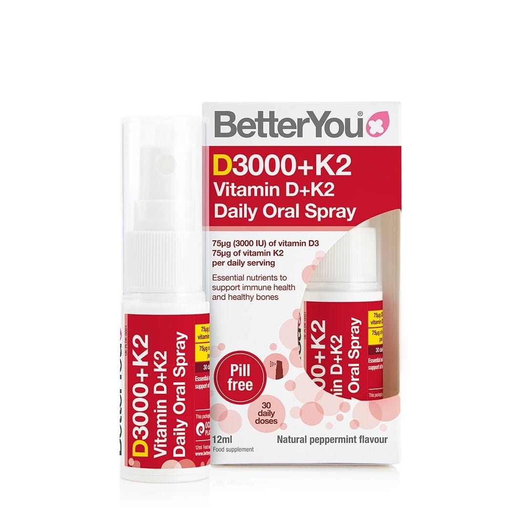 Vitamine D3 et K2 MK7 75 mcg spray 12 ml BETTERYOU