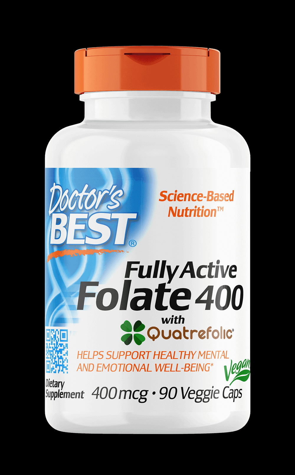 Folian quatrefolic 400 mcg 90 gélules DOCTOR'S BEST
