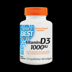 Vitamine D3 25 mcg 180 gélules DOCTOR'S BEST