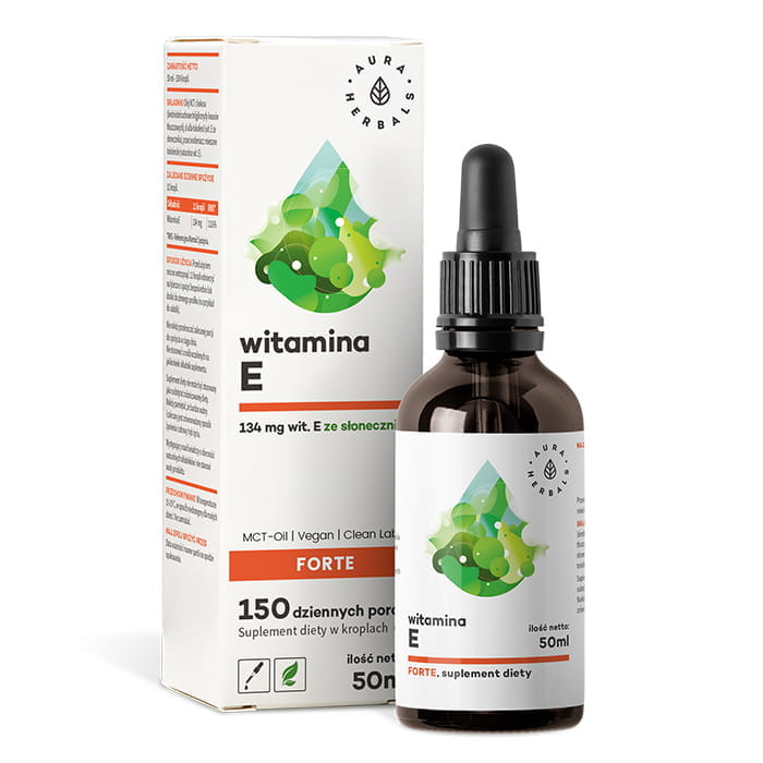 Vitamine E FORTE complément alimentaire en gouttes de 50 ml AURA HERBALS