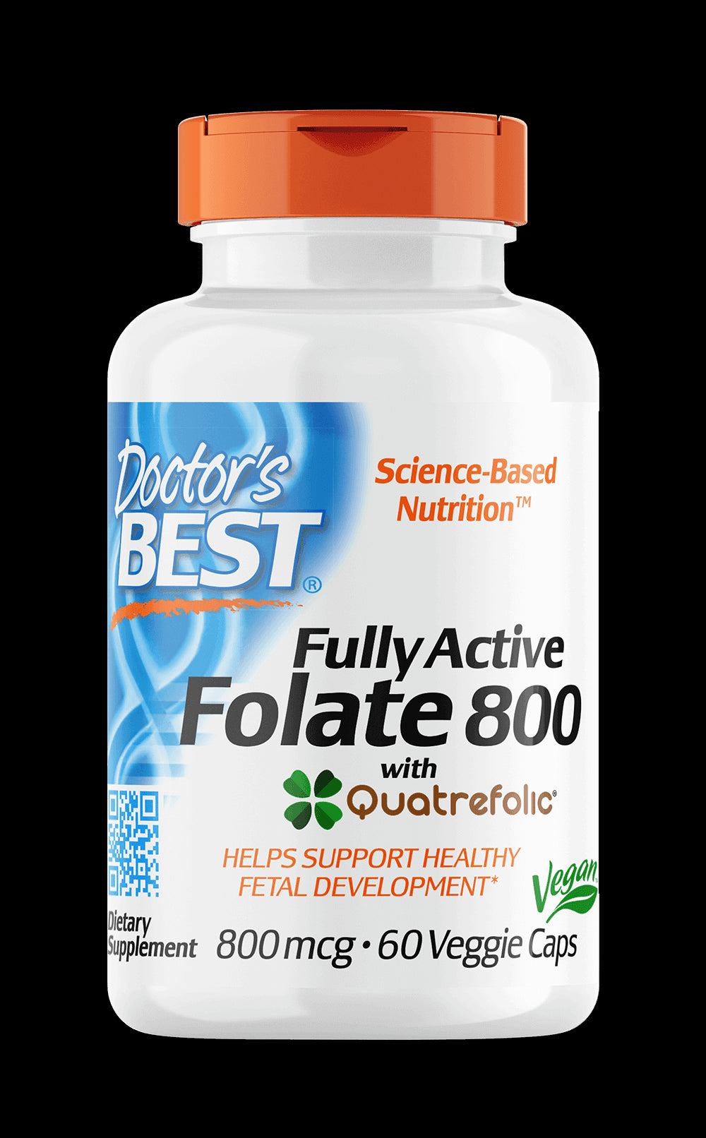 Folian quatrefolic 800 mcg 60 gélules DOCTOR'S BEST