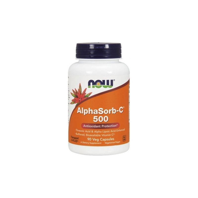 Neutre Vitamine C Calcium Ascorbate alphasorbc 500 MG 90 gélules NOW FOODS