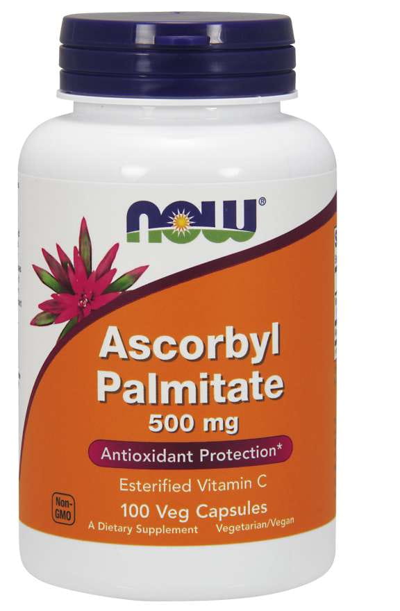 Palmitate d'ascorbyle 500 MG 100 Gélules NOW FOODS