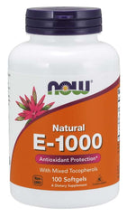 Vitamine E 1000 ui 100 gélules de NOW FOODS