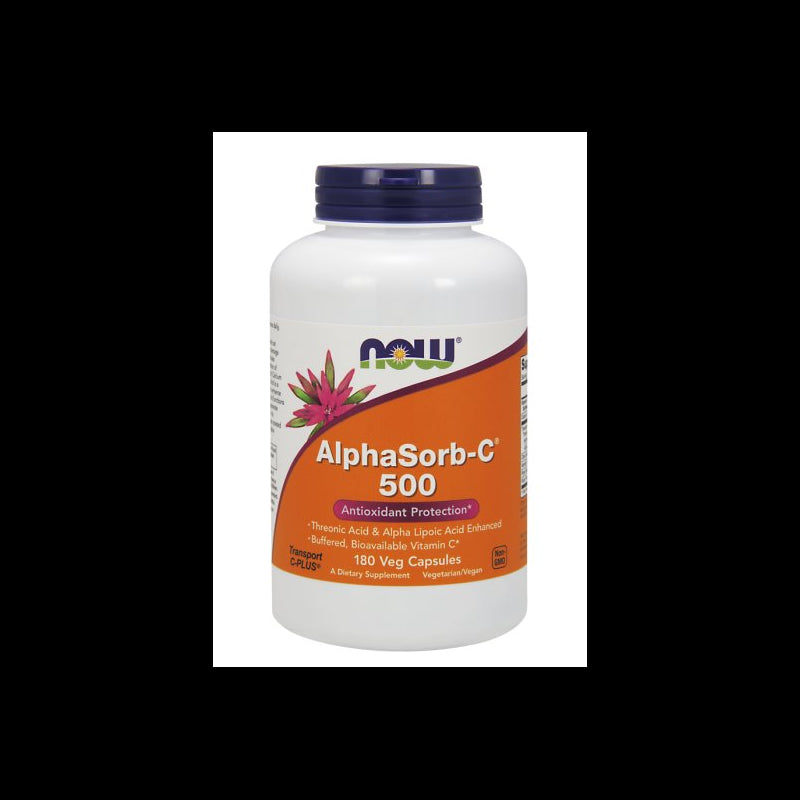 Neutre Vitamine C Calcium Ascorbate alphasorbc 500 MG 180 gélules NOW FOODS