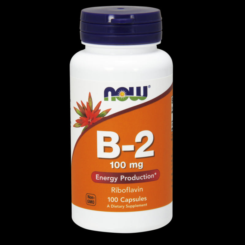 Vitamine B2 Riboflavine 100 MG 100 gélules NOW FOODS