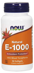 Vitamine E 1000 ui 50 gélules de NOW FOODS