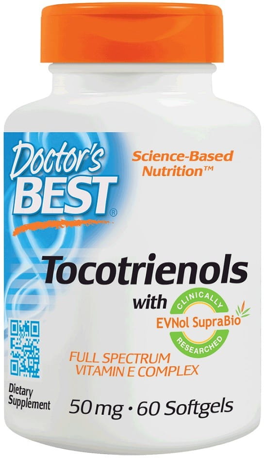 Tocotriénol evnol supraBIO vitamine E 60 gélules DOCTOR'S BEST