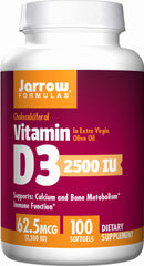 Vitamine D3 2500 ui 100 gélules FORMULES JARROW