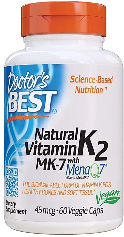 Vitamine K2 MK7 45 mcg 60 gélules DOCTOR'S BEST