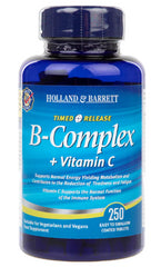 COMPLEXE Vitamine B et Vitamine C 250 comprimés HOLLAND & BARRETT