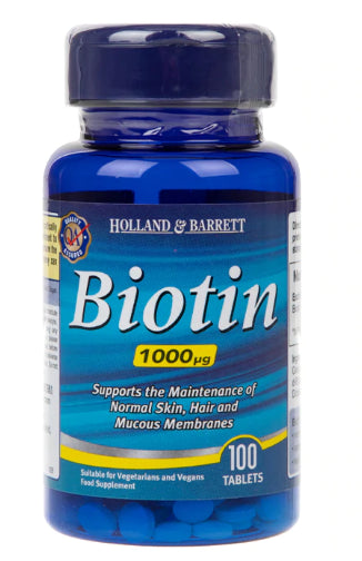 Biotine - bioTIN 1000 mcg 100 comprimés HOLLAND & BARRETT