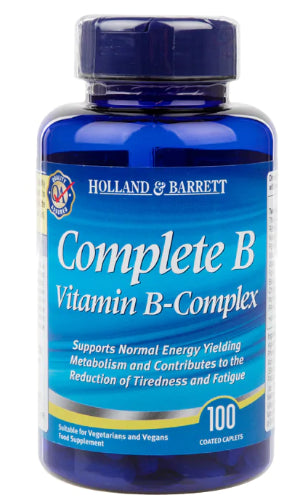 Vitamine B complète COMPLEXE 100 comprimés HOLLAND & BARRETT