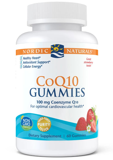 COQ10 gummies coenzyme Q10 100 MG 60 gelées NORDIC NATURALS