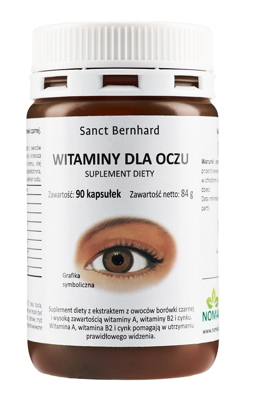 Vitamines pour les yeux 90 gélules KRAUTERHAUS SANCT BERNHARD